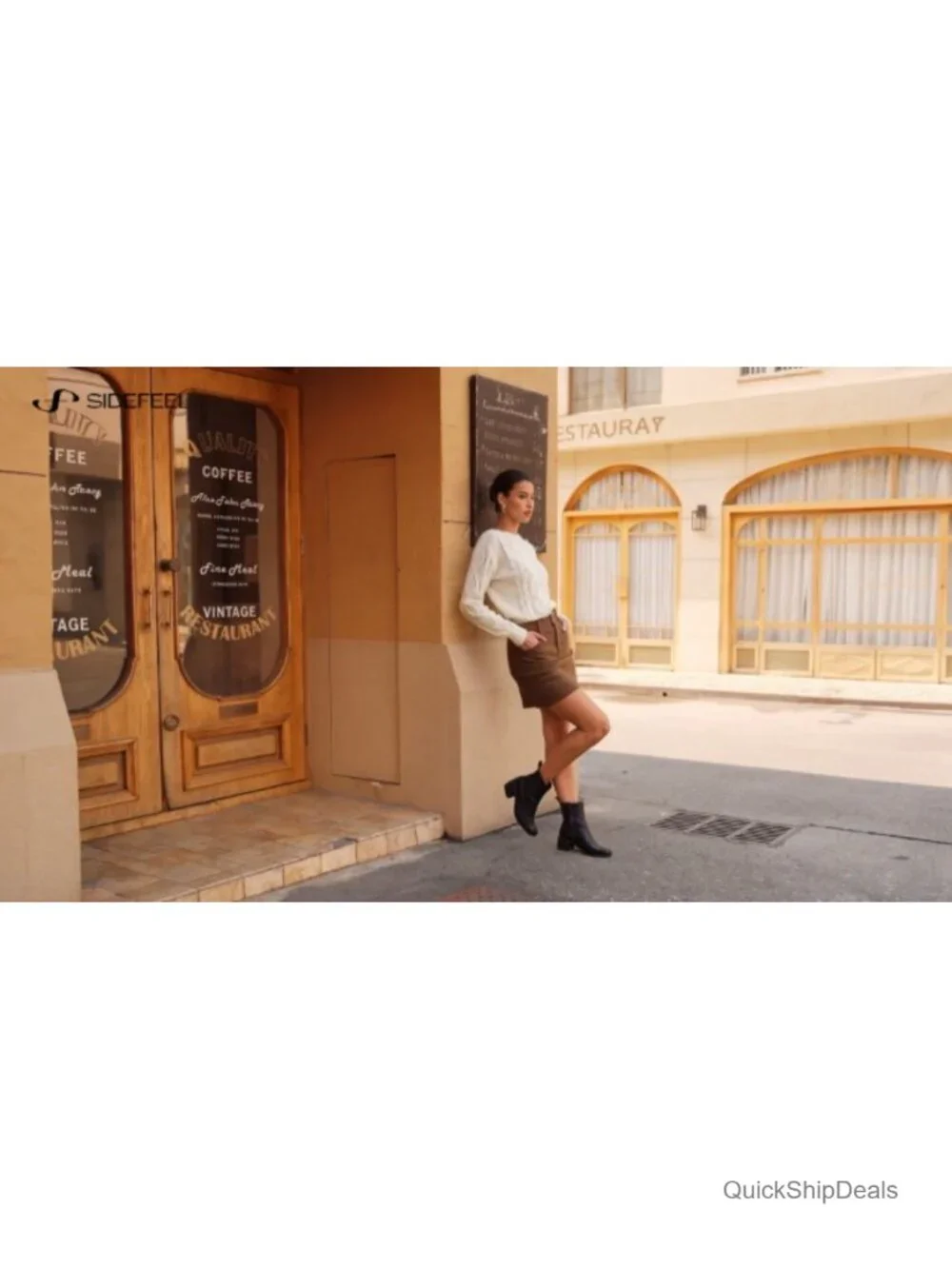 High Waisted Corduroy Mini Skirt with Pockets